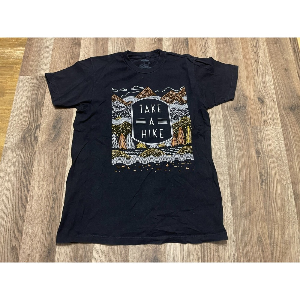 Annarbor Shirt, Men's Size Medium, Black, TAKE A HIKE Print